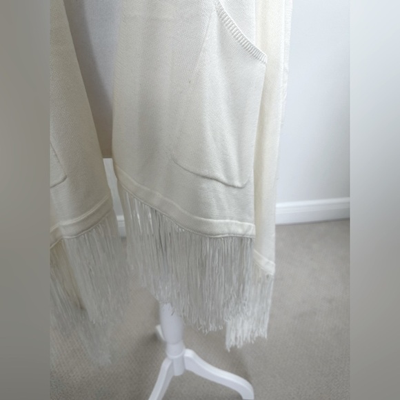 Filomena Fernandez Fringed Sweater/Jacket, Size S/M - Picture 6 of 12